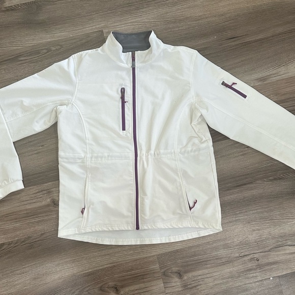 Peter Millar Jackets & Blazers - Women’s Peter Millar Elements‎ Windbreaker Light Jacket White Purple Medium